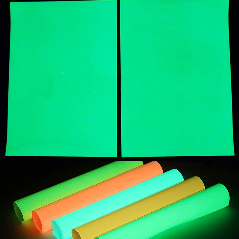 

A4 Glow In The Dark Printing Paper PET Adhesive Night Light Film Adhesive Printing Inkjet Luminous Printing Paper Handmade DIY