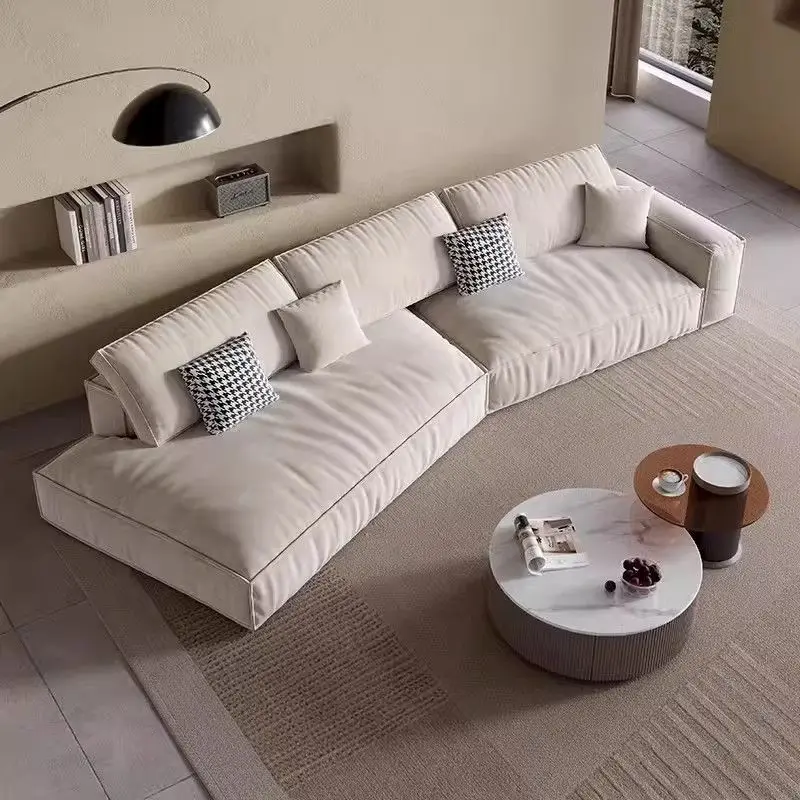 Sofa living room integrated matte fabric large corner