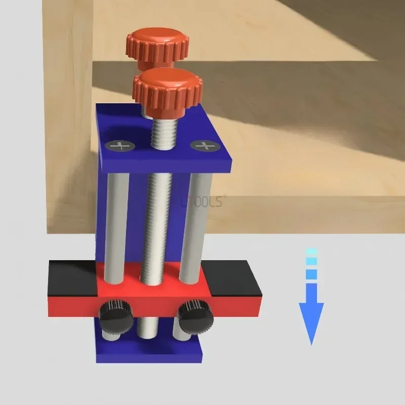 Imagem -02 - Porta do Armário Instalação Clamp Tool Woodworking Face Panel Montagem Jig Faça Você Mesmo Auxiliar Frame Suporte Fixture Carpintaria