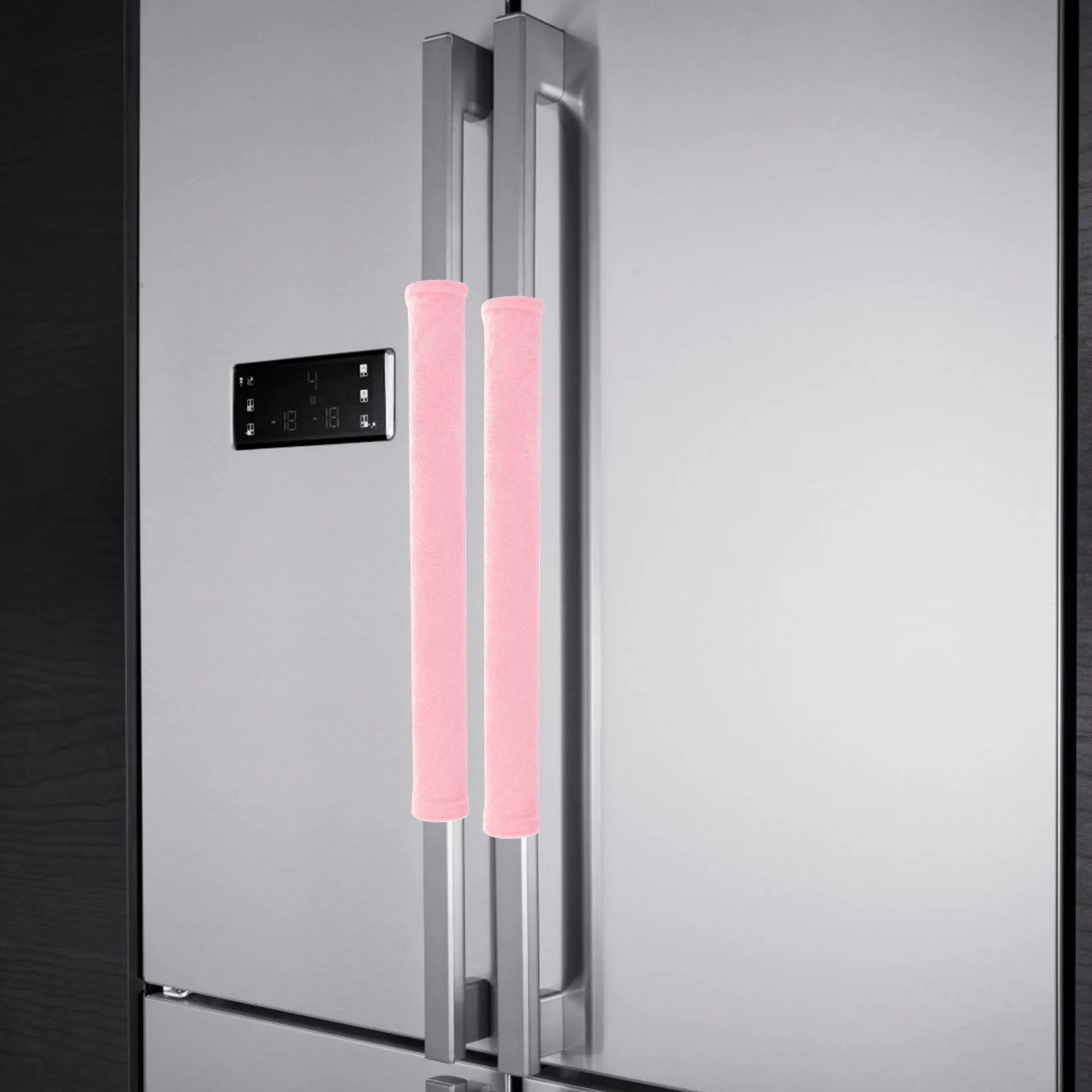 

2Pcs Refrigerator Handle Covers Kitchen Appliance Door Protector Oil Water Fingerprint Resistant for Fridge Oven Microwave