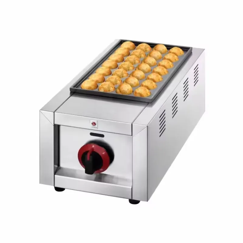 Commercial gas ball machine non-stick board octopus ball pot porous rice meat dumplings octopus roast making machine