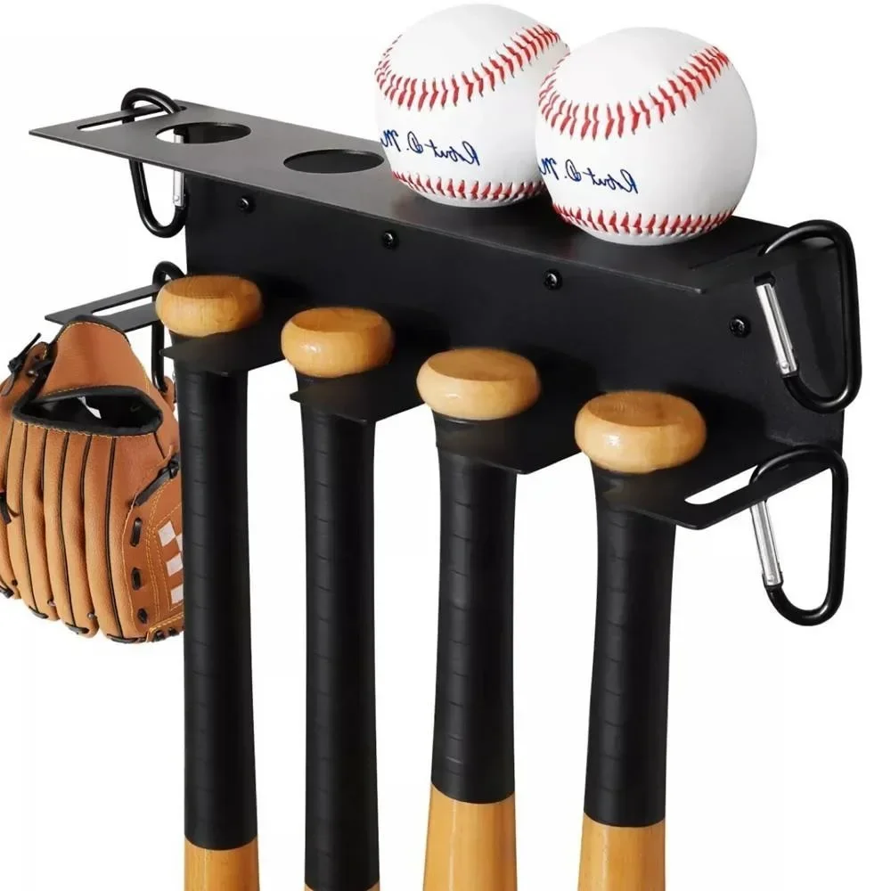 Metal Bat Storage Rack Wall-mounted Creative Baseball Display Rack Simple Bat Stand Baseball Stand Wall Decoration