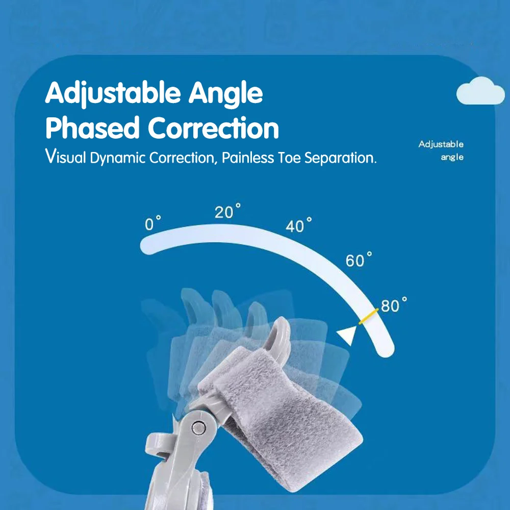

Bunion Corrector Adjustable Hallux Valgu Big Toe Valgus Corrector Rotatable Toe Corrector Straightener Adjustable Toe Correction