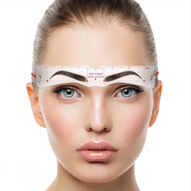 12 Styles/set Reusable DIY Eye Brow Drawing Guide Styling Shaping Grooming Template Card Eyebrow Stencil Set Easy Make Up Tools