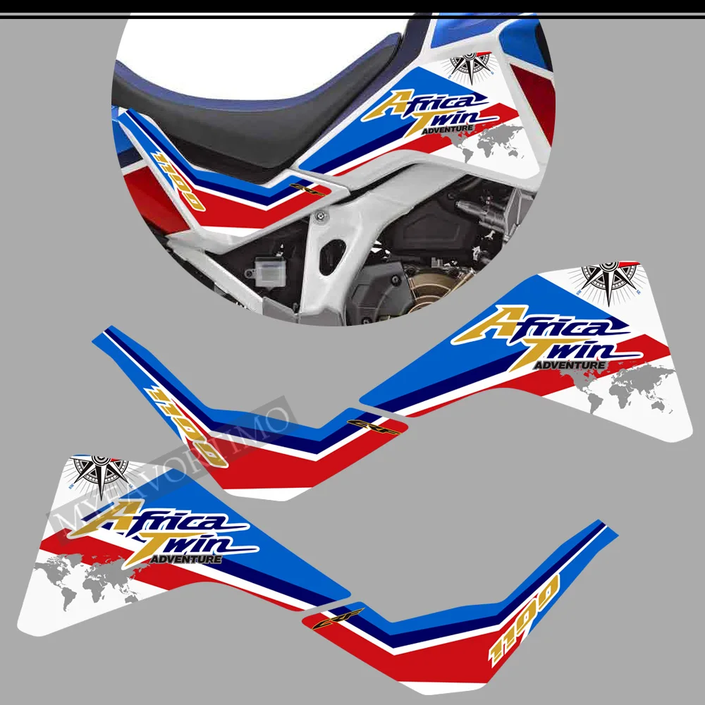 

Motorcycle For Honda Africa Twin CRF1100 CRF 1100 L Adventure ADV Sport Side Tank Pad Decal Stickers Protector Kit