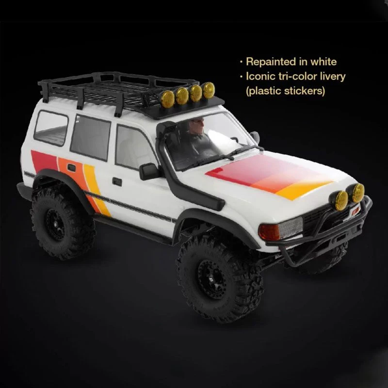 FRC 1/10 نسخة مصقولة LC80 معدلة ثلاثة ألوان RC 4WD محاكاة كهربائية على الطرق الوعرة مركبة 2.4G التحكم عن بعد لعبة للأولاد الكبار