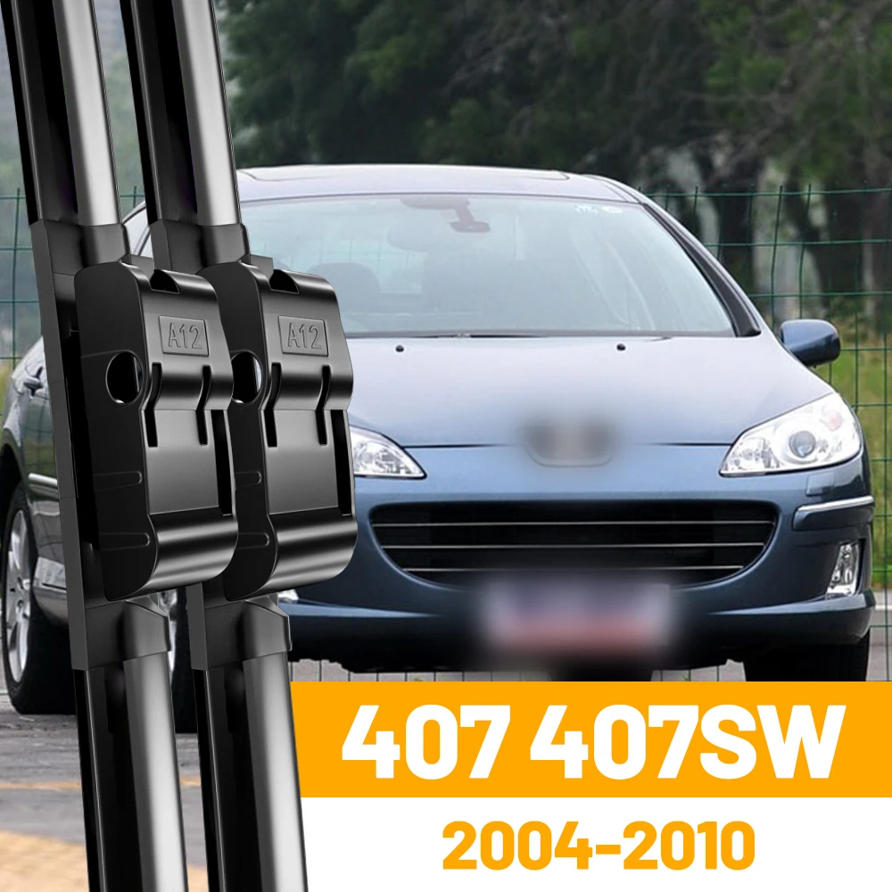 Pióra wycieraczek przednich LHD do Peugeot 407 407 SW 2004 - 2010 Szyba przednia Szczotki przeciwdeszczowe 28"+28"