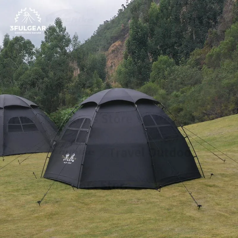 3F UL GEAR 2023New Outdoor Hemispherical Tent 210D Dome Camping 4-Seasons Tent PU3000mm Windproof 3-4 Person Travel Tent