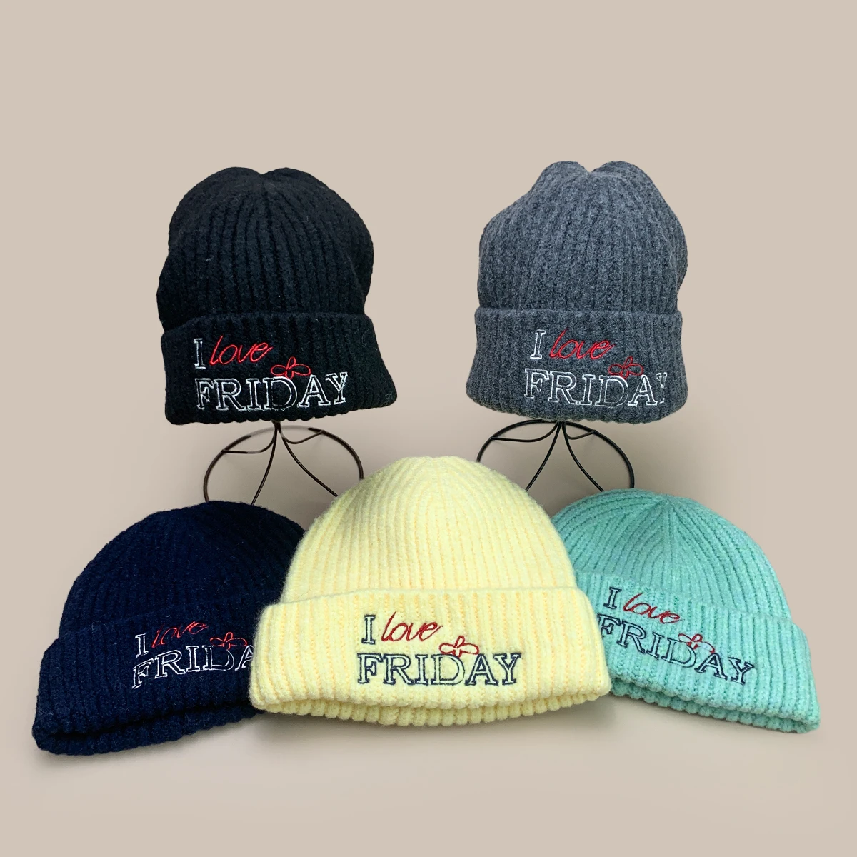 

Korean Color Block Letter Embroidery Knitted Hats New Men Women Warm Street Fashion Retro Casual Versatile Loose ins Beanies