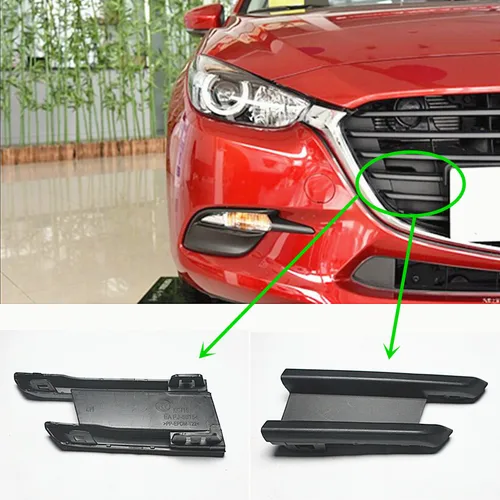 Accesorios para coche, piezas de carrocería, soporte de rejilla de radiador de parachoques delantero 50-154 para Mazda 3 2016-2018 BN (sin sensor de aparcamiento)