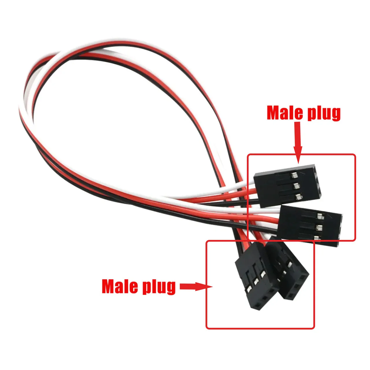 New 10cm 15cm 30cm Male To Male JR Plug Servo Extension Lead Wire Cable For KK MK MWC APM Flight Controller RC Helicopter 10Pcs