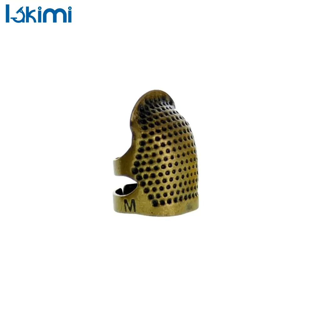 Vintage Adjustable Sewing Thimble – Handmade Embroidery Ring & Non-Slip Needle Presser Finger Holder LK-AA322