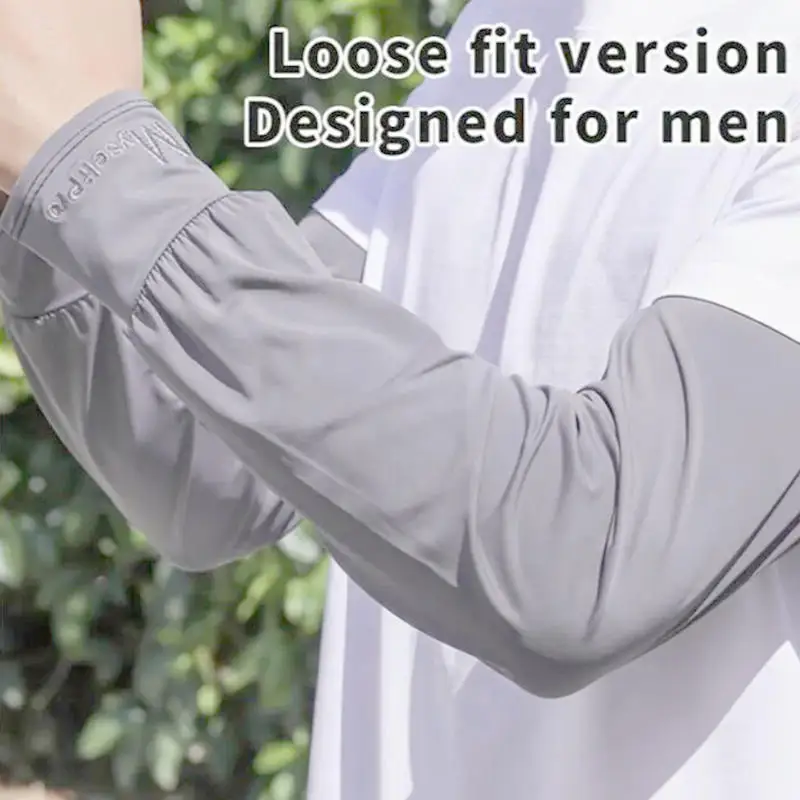 1 paar Sommer Lange Eis Arm Ärmeln Sonne UV Schutz Hand Schutz Abdeckung Sonnencreme Outdoor Elastische Halbe Finger Handschuhe Set