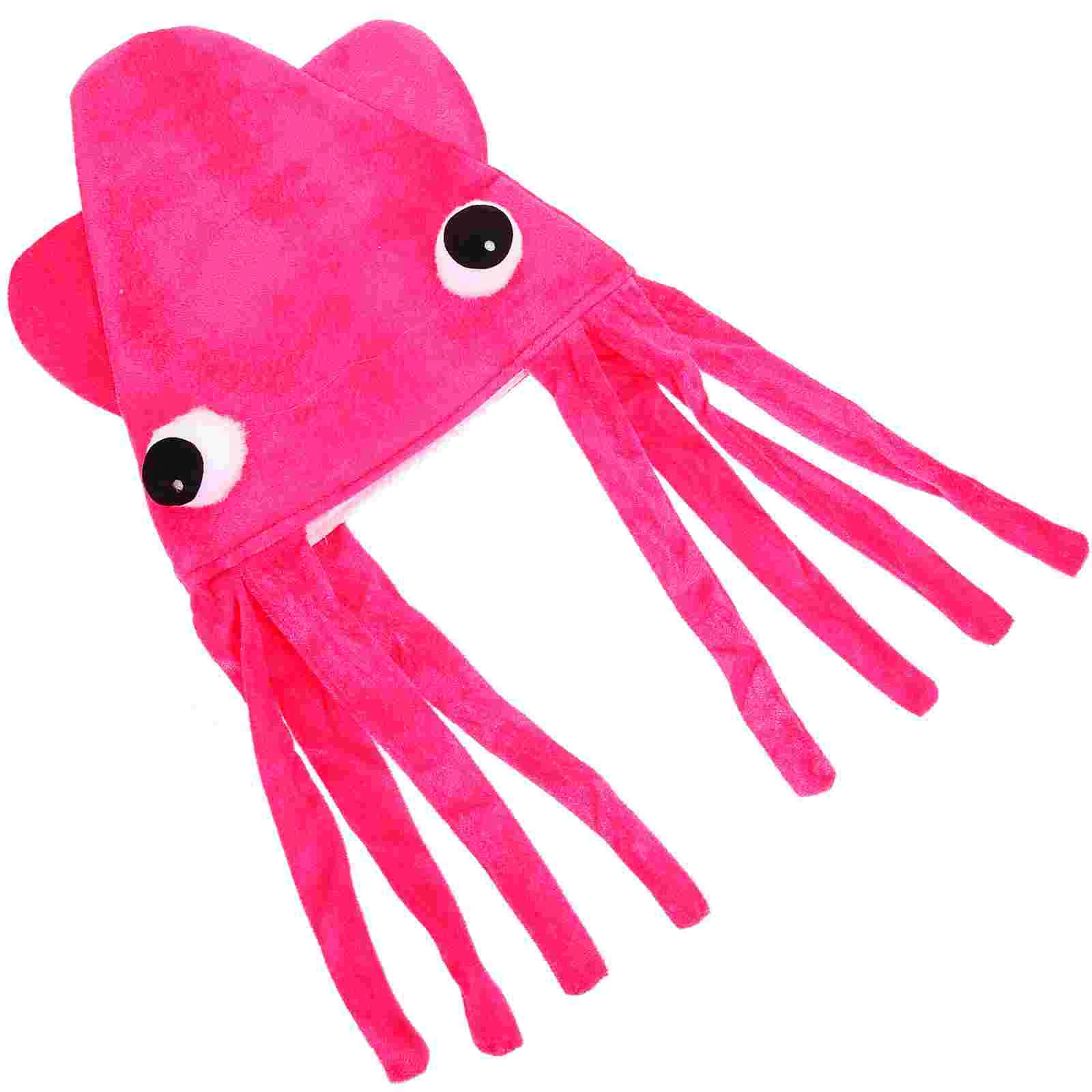 

Velour Hat Party Costumes Headdress Octopus Creative Hats for Performance Dance Props Novelty Lasting