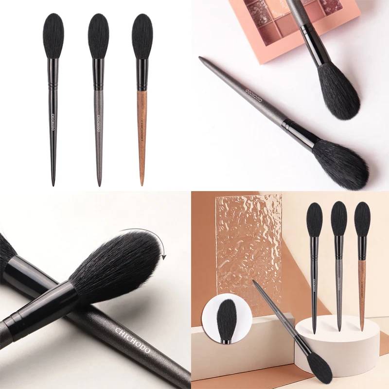 {MX} فرشاة هايلايتر احترافية ناعمة لشعر الماعز بمقبض طويل وفرشاة خافي عيوب أحمر الخدود وأدوات مكياج الوجه #2