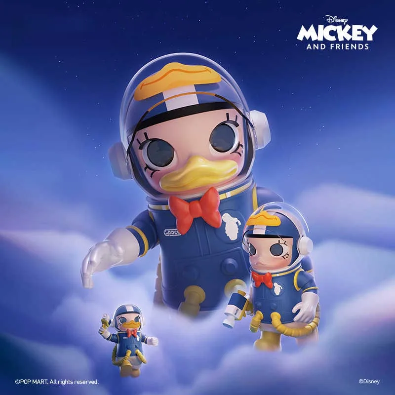 Origina Space Molly Donald Duck Daisy 1000% Fashion Play Big Baby Action Anime Figure Cartoon Decoration Model Christmas Gift