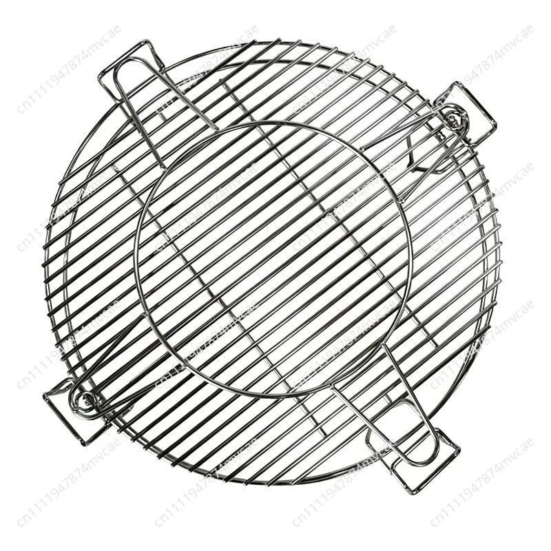 Ceramic Grill Accessories Kit Stainless Steel Pizza Stone Multi Function System for BBQ Upgrade