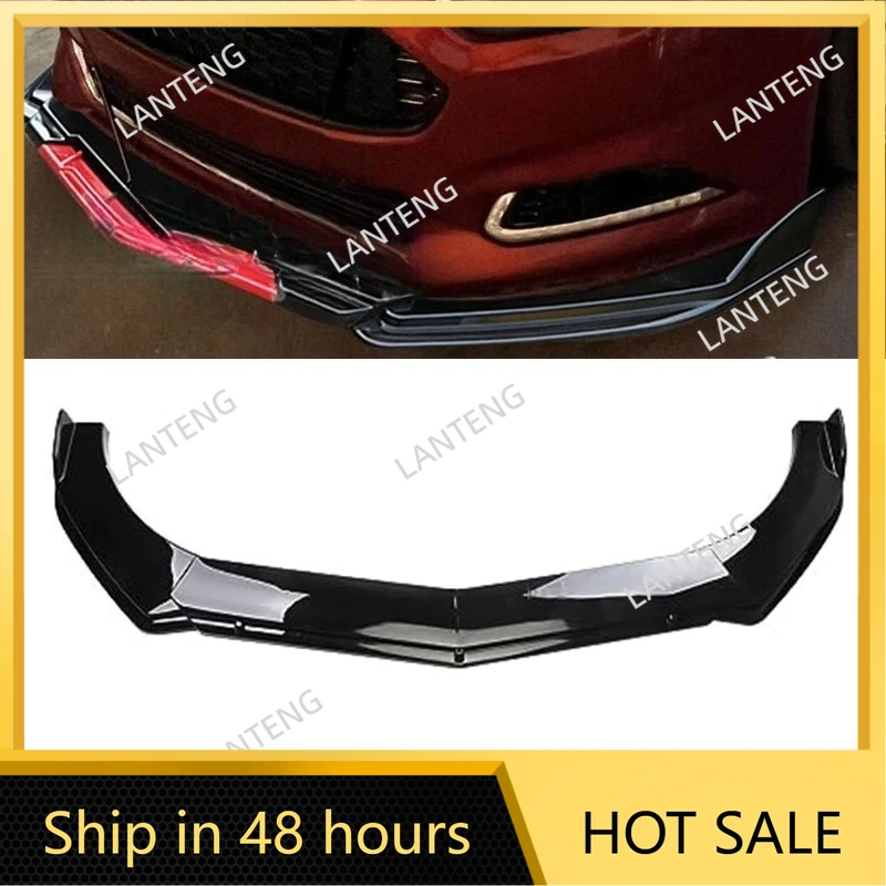 

Разделитель переднего бампера для F0rd Fusion se, автомобильный спойлер, диффузор, дефлектор, крышка бампера, комплект кузова, накладки, протектор, черный