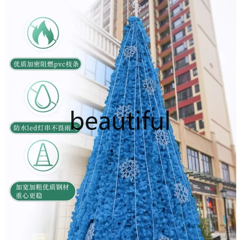 

Large frame Christmas tree 6m 8/10m large frame tree outdoor luminous Christmas decoration