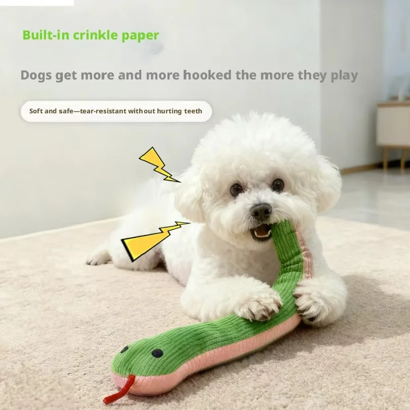 Pet Toy Explosions Kitten Toy Puppy Molar Toy Vocal Toy Dog Toy Personalized Pet ToyLittle snake toy
