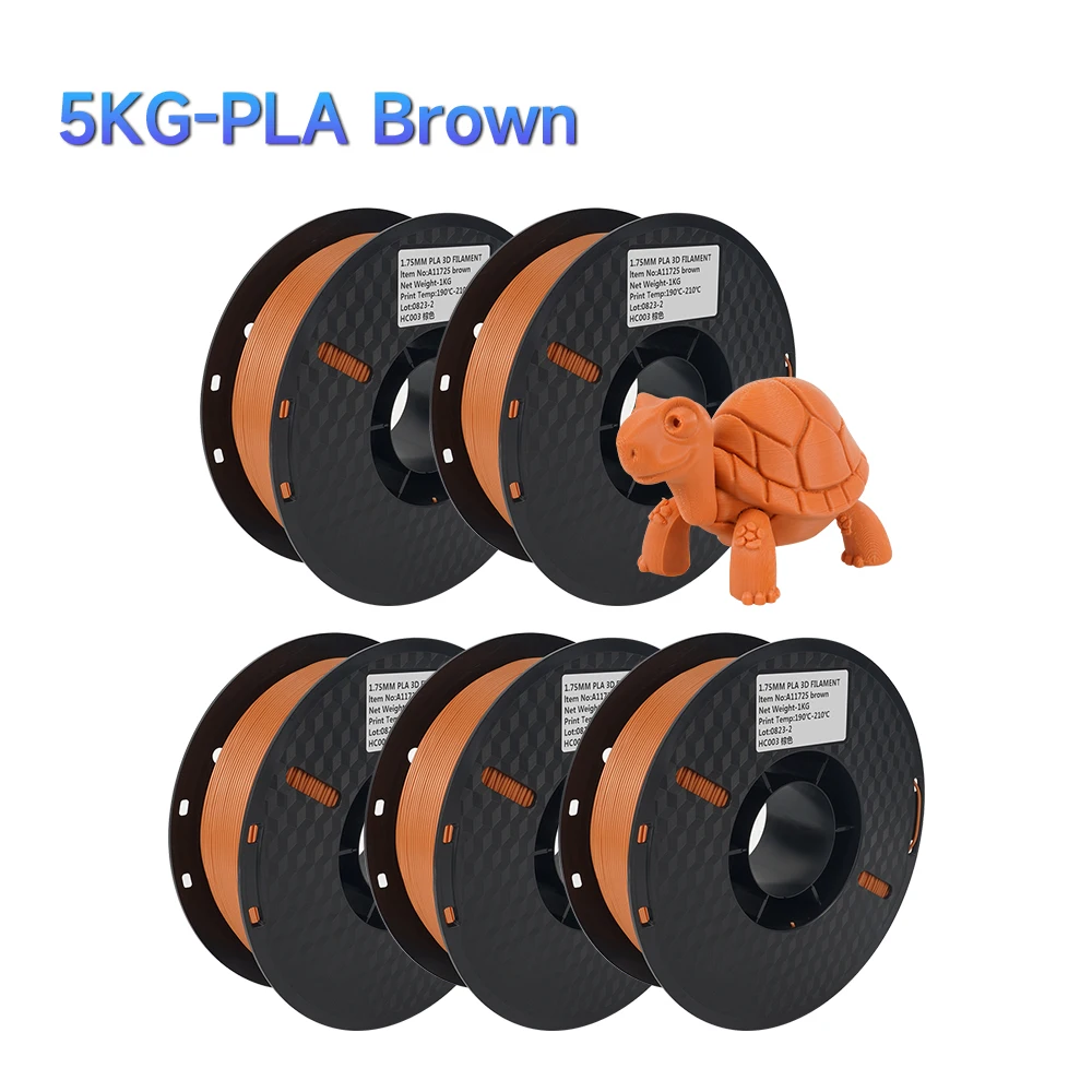 5KG Mix Kleuren PLA filament 1kg 1.75mm Voor 3D Printer PETG Materiaal voor 3D Afdrukken filamento pla 3D Printer Filament