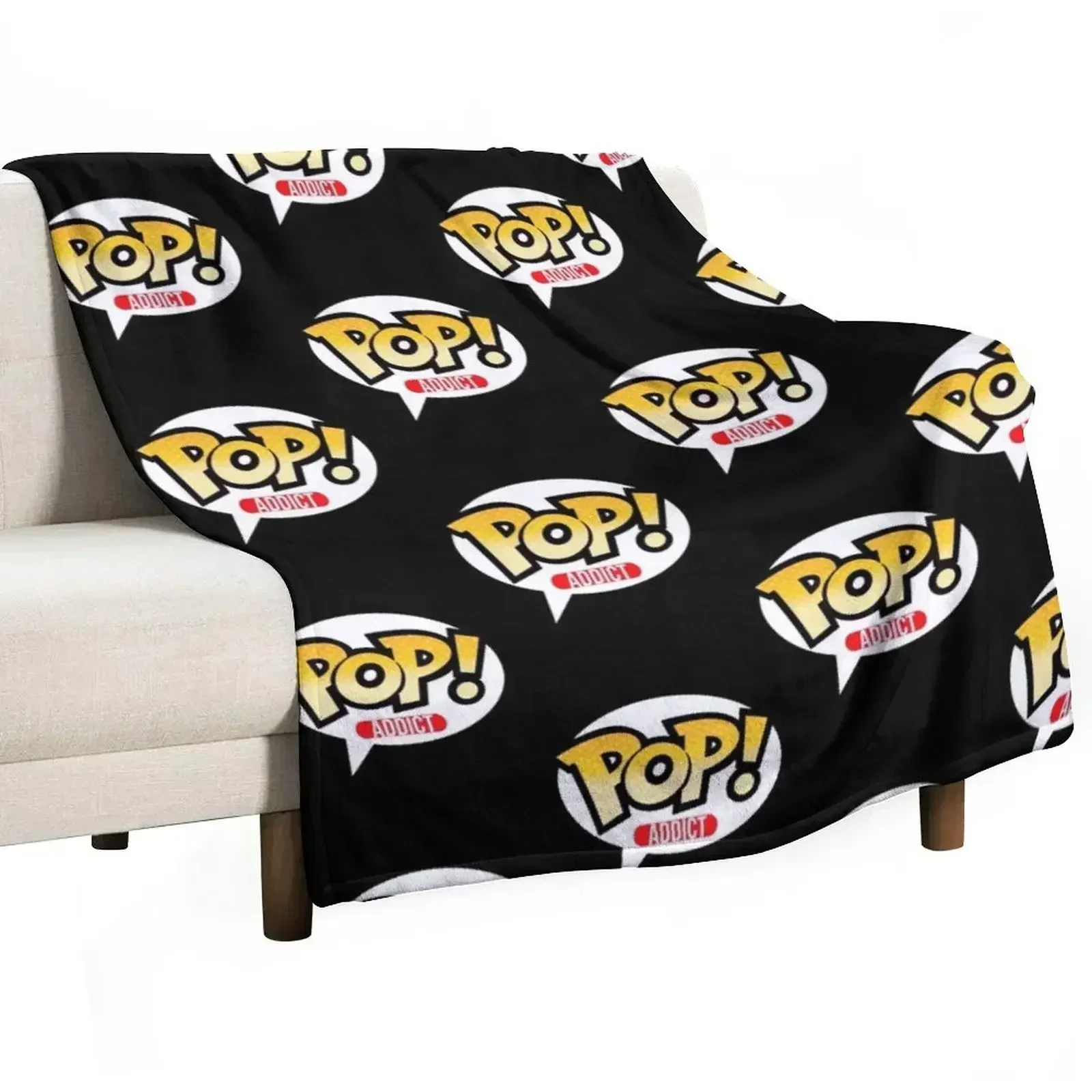 Pop! Addict Throw Blanket For Baby Multi-Purpose Travel Comforter Moving Furry Blankets