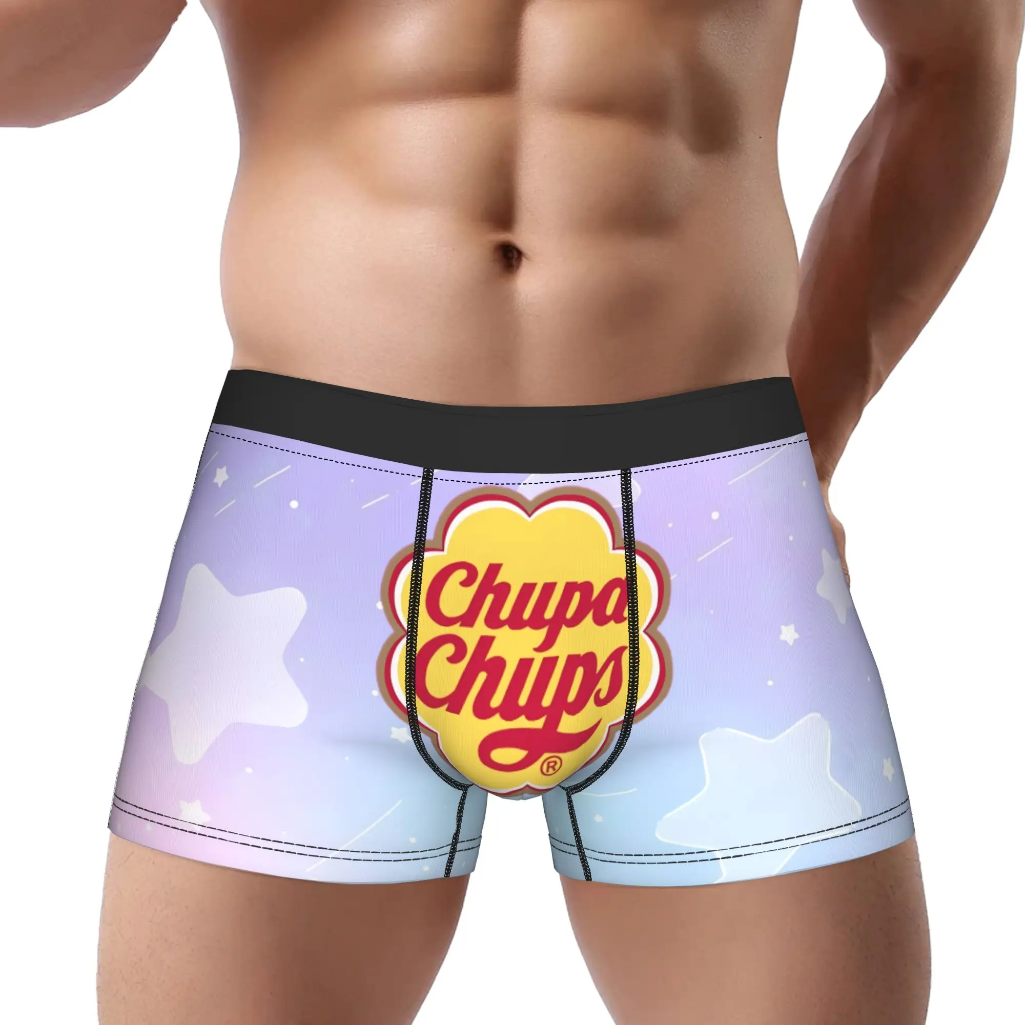 

Трусы с логотипом Chupa Chups для взрослых 18+, дышащие трусики, мужское нижнее белье, сексуальные шорты, боксеры