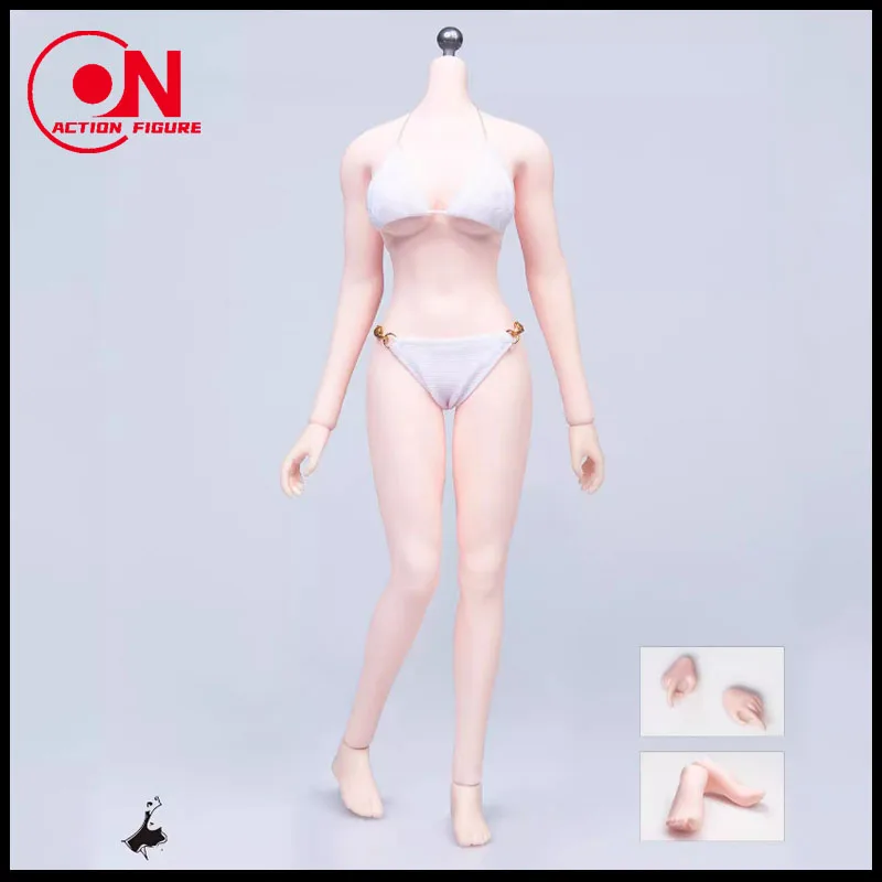 In Stock NewTech G001 1/6 Girl Big Breast Pink Skin Body 12'' Female Soldier Silicone Seamless Action Figure Doll In Stock