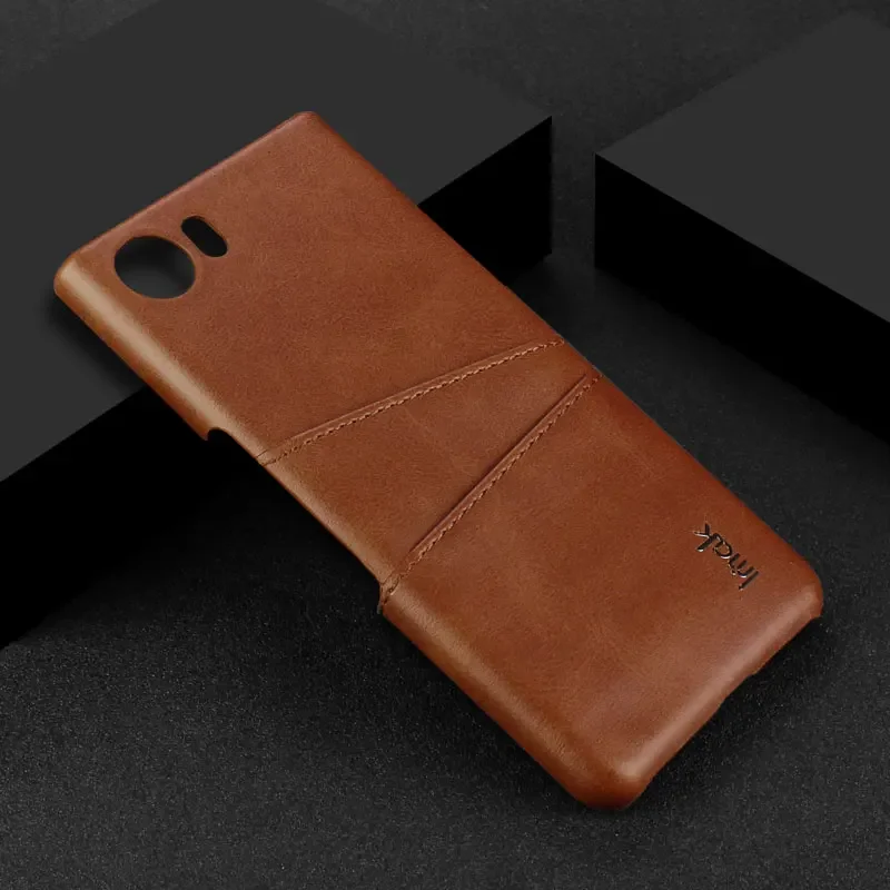 4.5\'\' IMAK Concise Leather for Blackberry KEYone Case Card Slot Coque Blackberry DTEK70 Case Luxury Black Berry DTE K70 KEY One