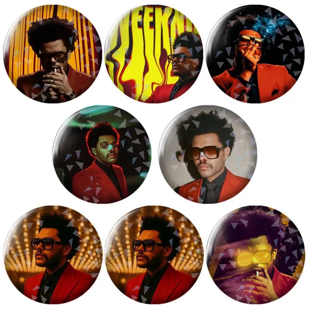 Superstar-r The Weeknd Brooch Metal Badge Brooch, Fashion Decorative Pins for Hat Bag Clothing Decoration Gift,Souvenir.