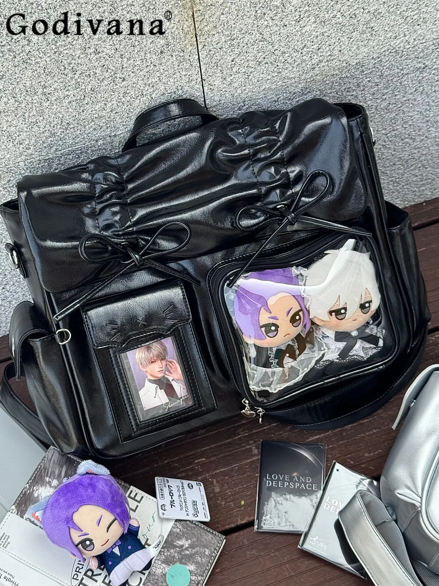 

Two-dimensional Japanese Original Sweet and Cute Shoulder Pain Bag College Style Large Capacity Casual Versatile Messenger Bag