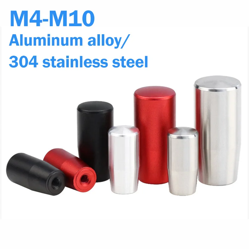 1pcs M4 M5 M6 M8 M10 Aluminum Alloy/304 Stainless Steel Handle Sleeve Machine Tool Operating Lever Bare Body No Knurled Hand Nut