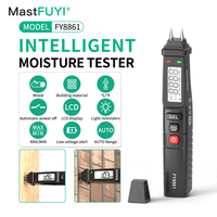 MASTFUYI Multifunctional Moisture Meter Wood/Wall/Concrete Detection, Range 0-40%, Resolution 0.1%, Temperature Range 0-50°C