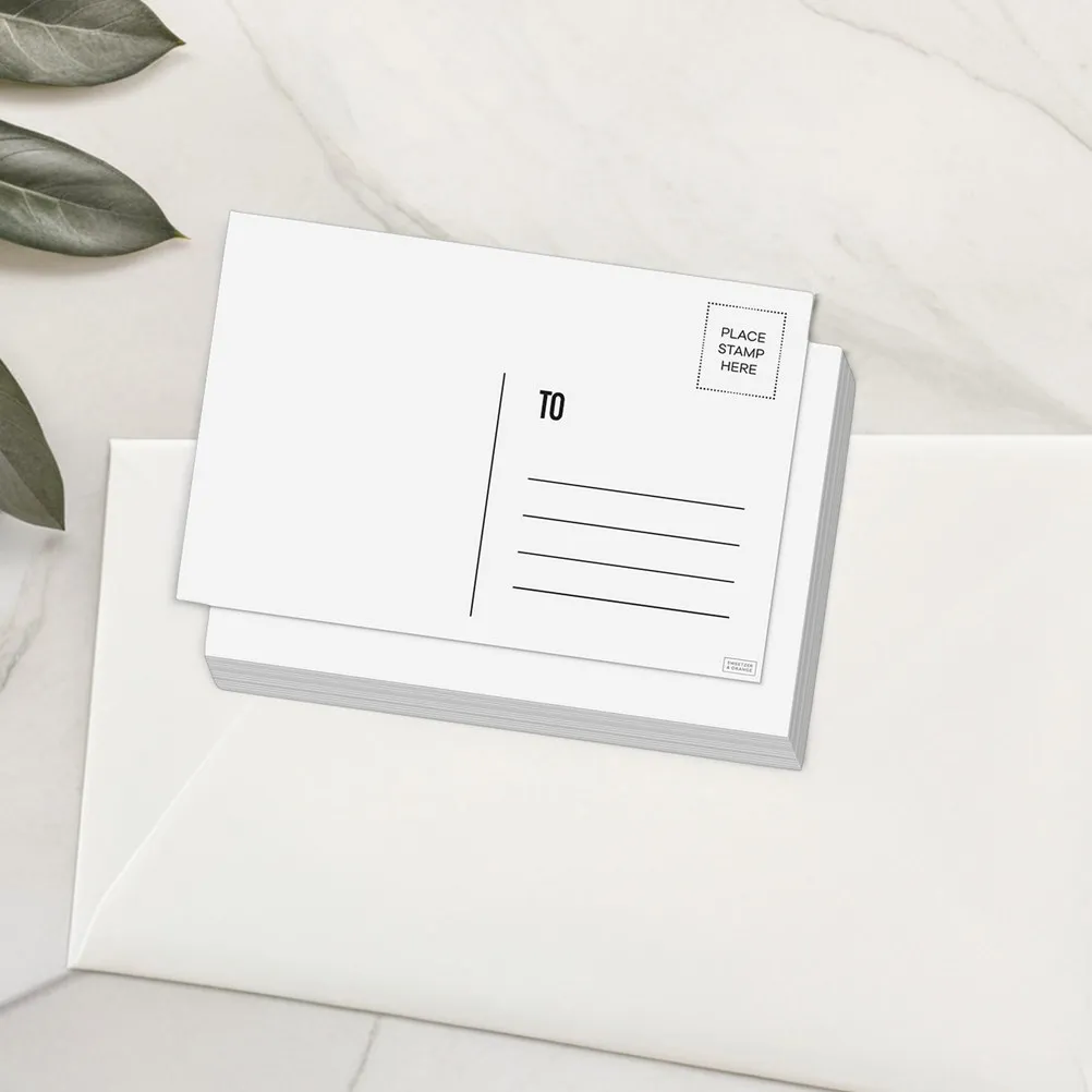 

Blank Postcards Kraft Cardstock Smooth Writing Printing Surface Ideal for Travel Postcards Birthday Cards Bulk