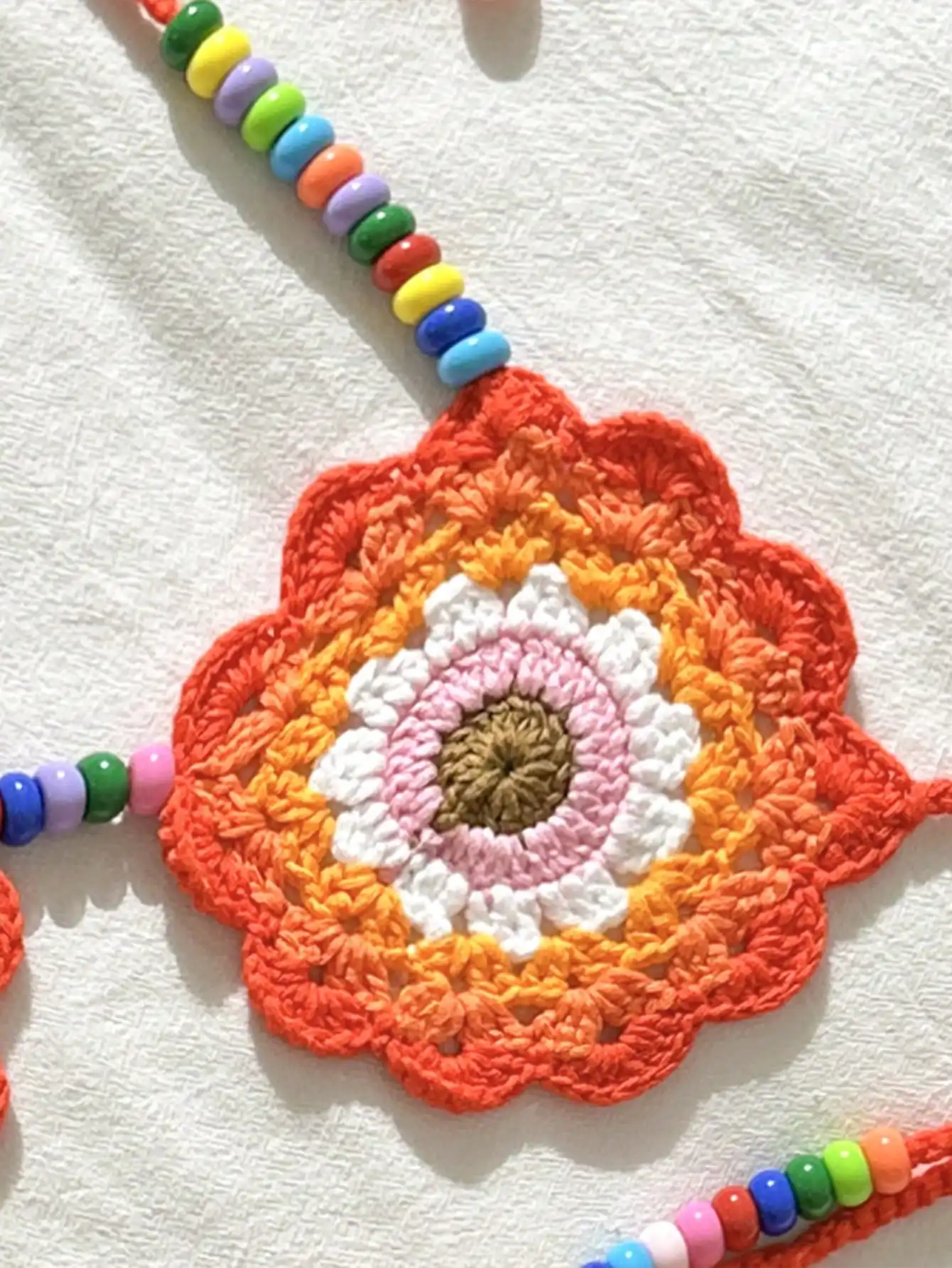 

Crochet Floral Bikini Set Women Spaghetti Strap Backless Beach Swimwear Summer