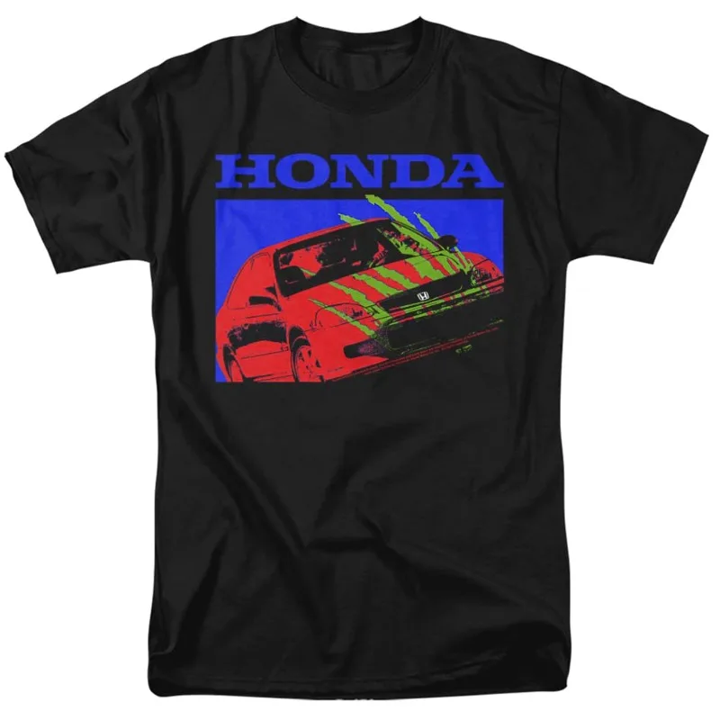 

Honda Men's and Women's T-shirts Racing Motorcycle Cultural Shirts Summer New Civic Bold Casual Trend Retro Short Sleeves