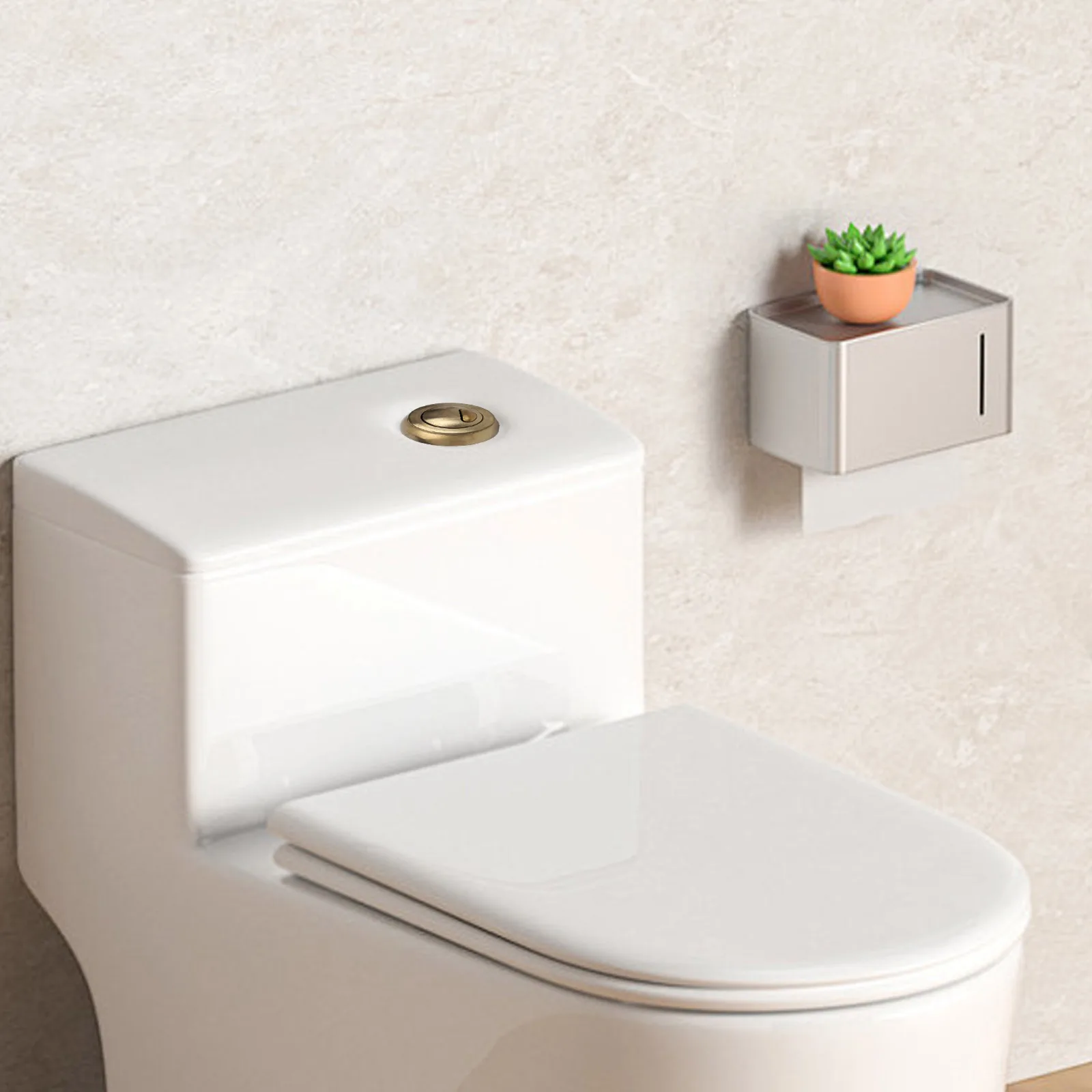 Toilet Dual Flush Button Suitable For SiampOptima 49 Model Toilet Tank Button Water Tank Valve Bathroom Parts Water Saving Valve