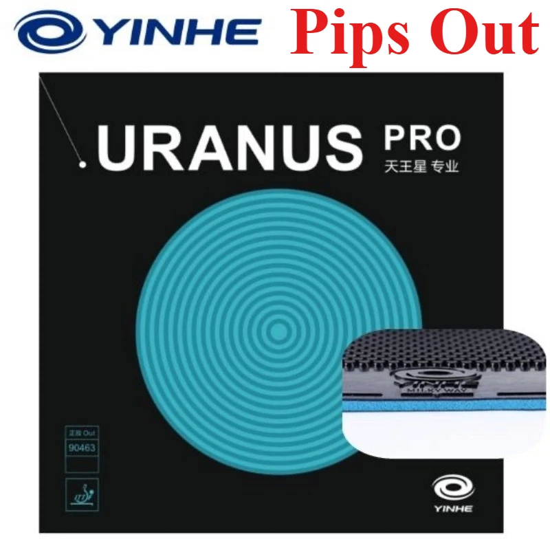 

YINHE URANUS PRO Table Tennis Rubber Short Pips Offensive Pips-Out Ping Pong Rubber with 1.8/1.25mm Sponge Mid or Soft Rubber