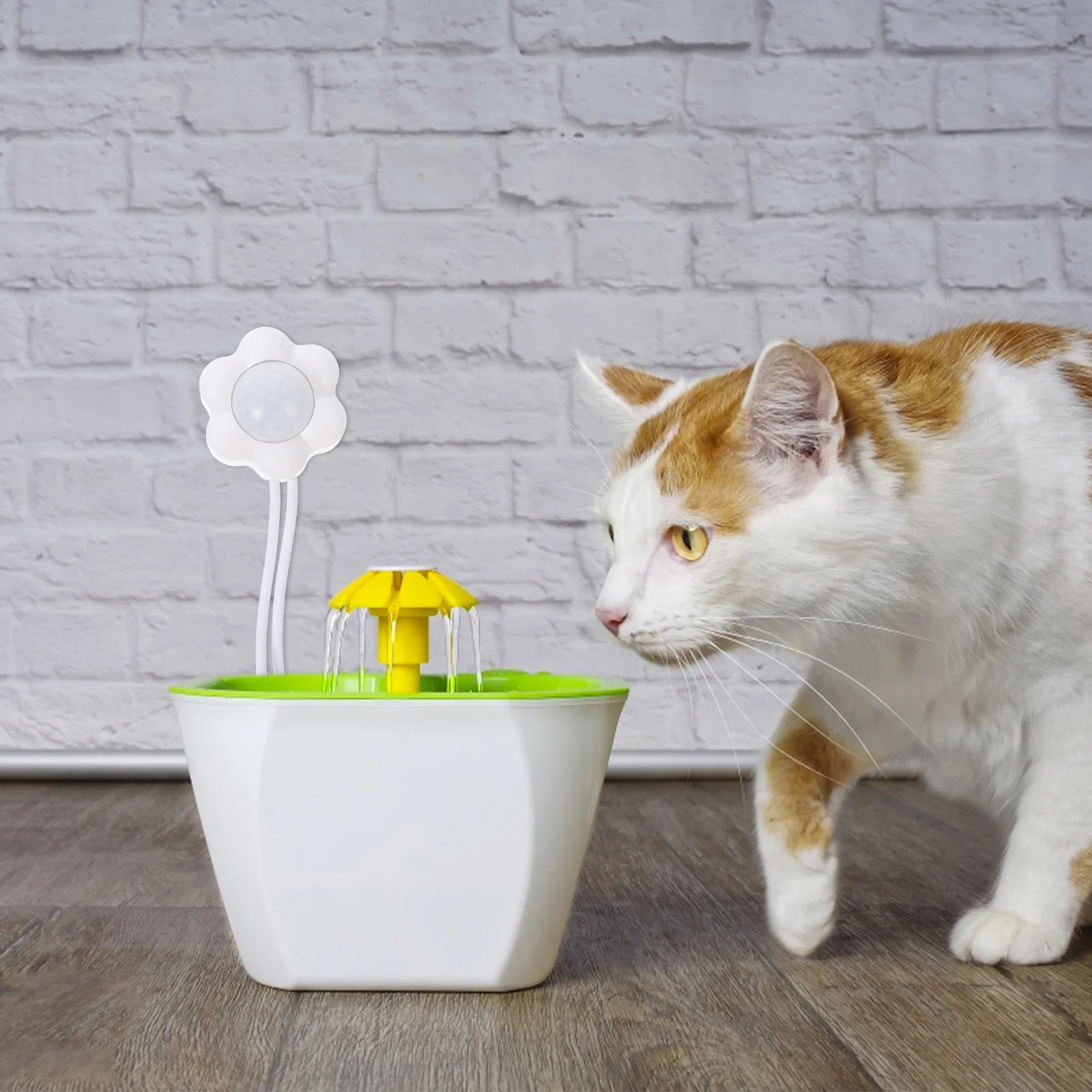 

Smart Induction Drinking Fountain For Cats Dogs Automatic Water Dispenser Sensor Durable Abs Material Easy Install