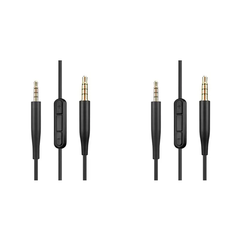 【PHONE ACCESSORY】2X Headphone Audio Cable With Mic 3.5Mm To 2.5Mm Audio Cable For Bose QCSE, QC45, QC35 II, QC35, QC25, ANC700,