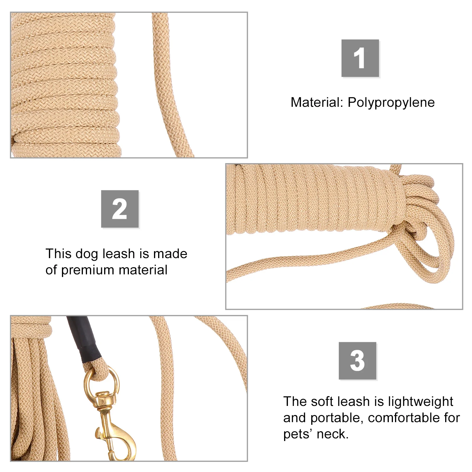 

10 Meter Extra Long Dog Leash Thick Heavy Duty Rope for Outdoor Training Walking Large Pet Dog Lead Leash Wear Resistant