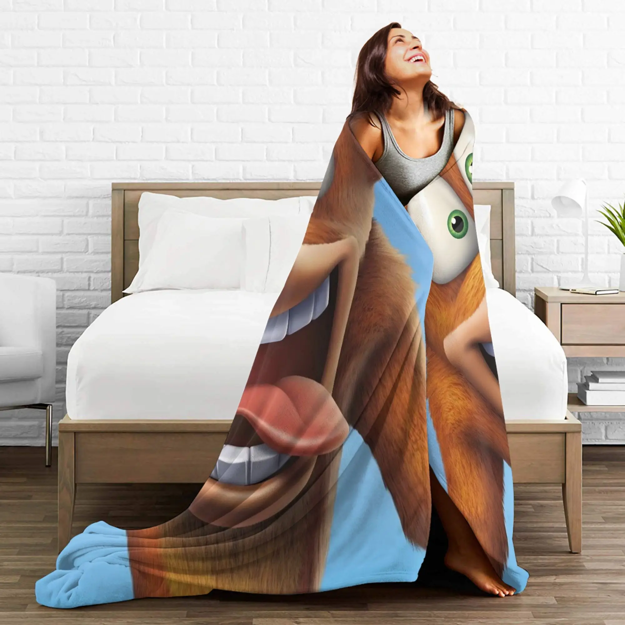 تحطم Bandicoots بطانية جودة دافئة لينة رمي بطانية الشتاء الطلاب غرفة المعيشة موضة المفرش #4