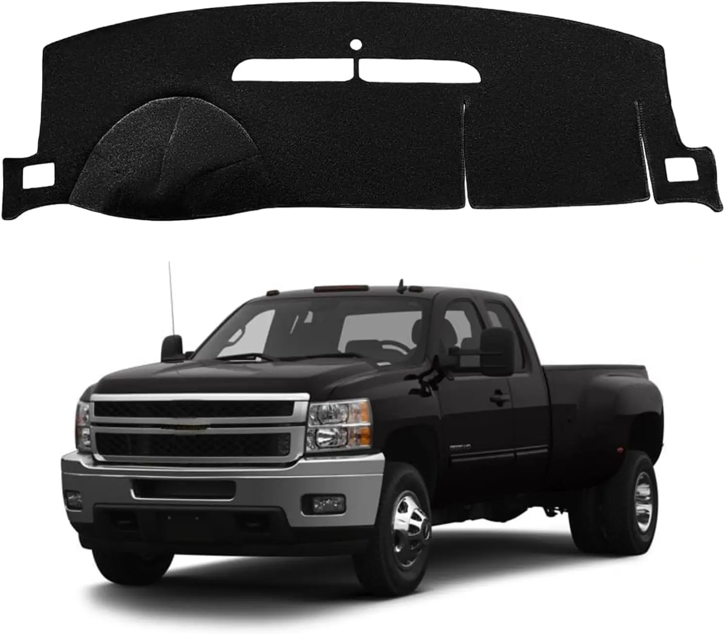 Dash Cover for Chevrolet Silverado LTZ 2007-2013 Accessories Dashboard Cover for Chevy Tahoe/Suburban 2007-2014 Flannel Dashboar