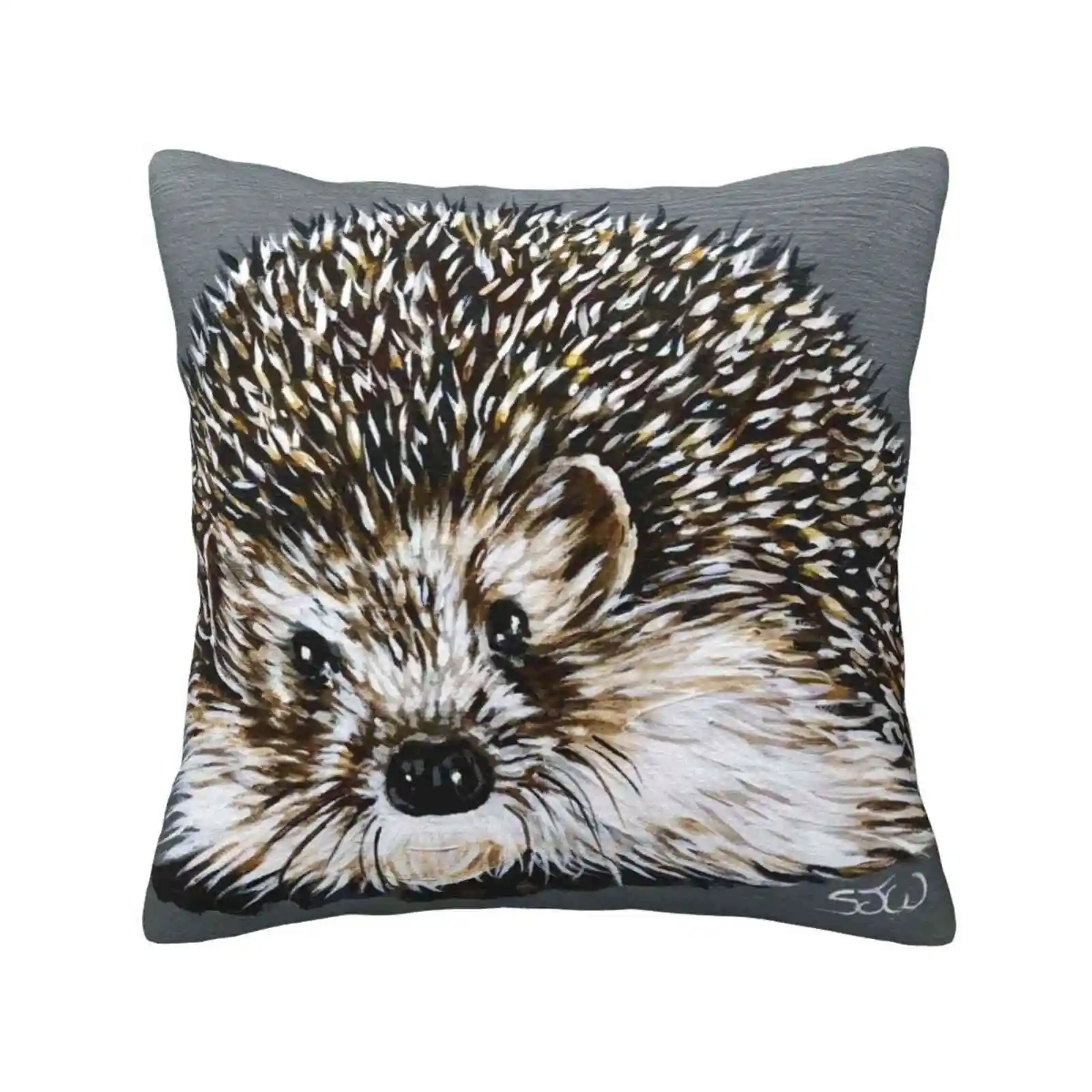 Bramble The Hedgehog Home Sofa Car Cushion Cover Pillowcase Hedgehog Bramble Wildlife