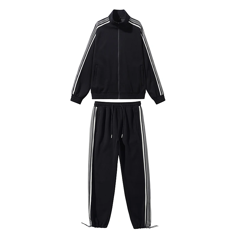 Mens Lässige Jacke + Sweatpant 2 stücke Anzug Herbst Männer Sportswear Fashion Zipper Anzug Outdoor-Sport Jogging Set Kleidung