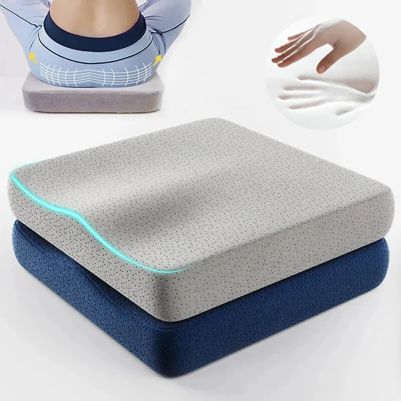 Coussin de Bureau Ergonomique en Mousse à Mémoire de Forme, Anti-Hém15/2018, pour Chaise, Coccinelle, Siège de Voiture et de Bureau