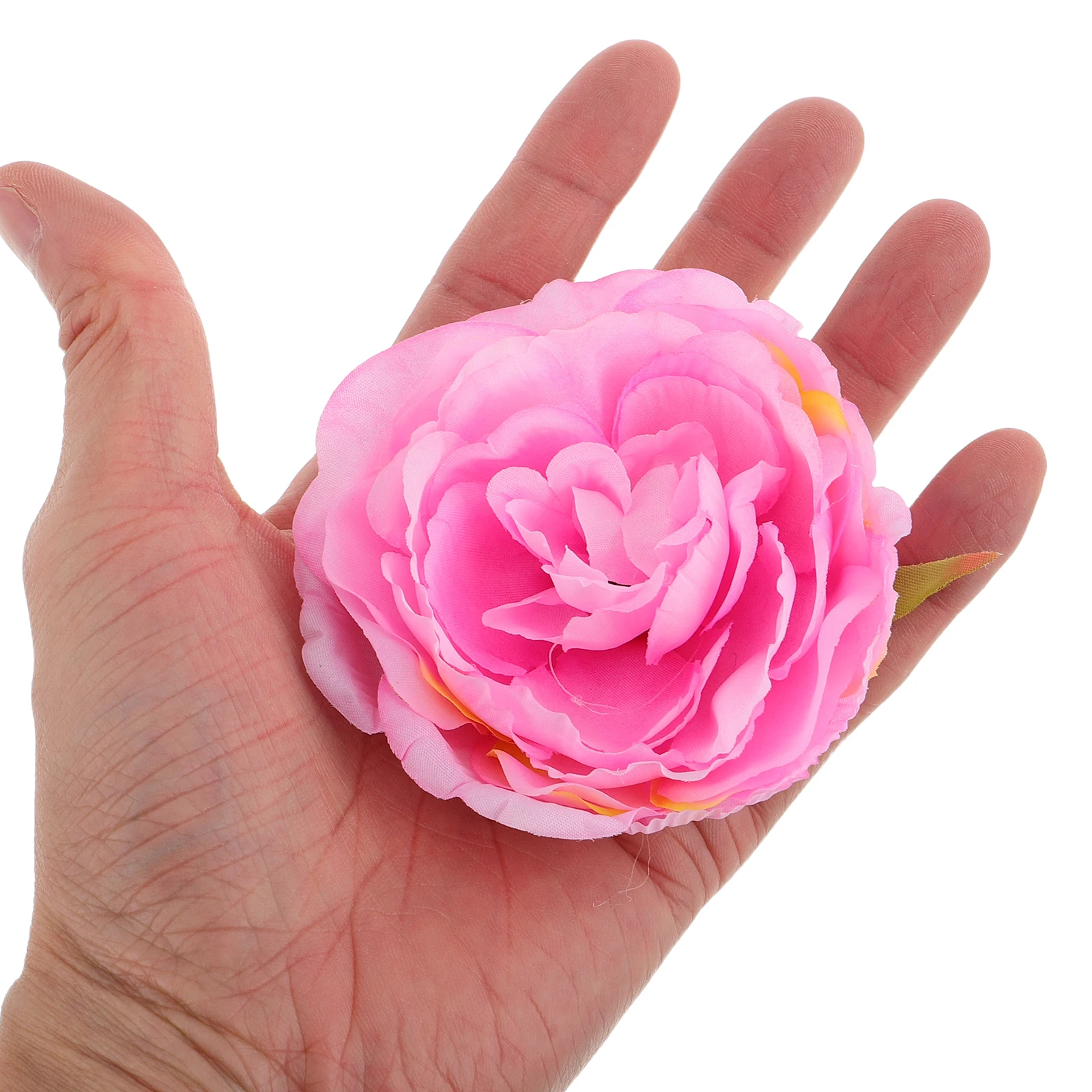 

2Pcs Artificial Flower Hairpin Clips Chinese Peony Designfor Women Small Flower Hairpin Wedding Party Vacation Accessories