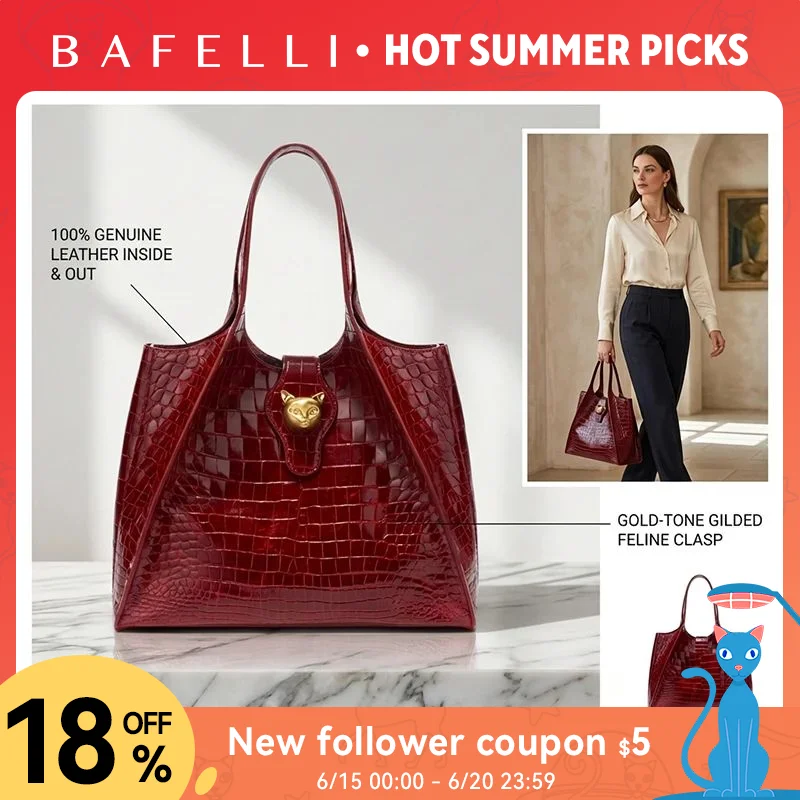 New 2026 Light Luxury Crocodile Pattern Genuine Leather Women\'s Messenger Bag Commuter Versatile Large Capacity Handbag