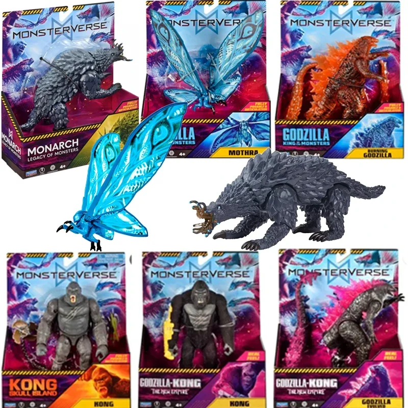 

Genuine Godzilla Model VS Kong Empire Collectible Skar King Ghidorah Shimo Tiamat Mothra Drownviper Action Figure Toy Gifts