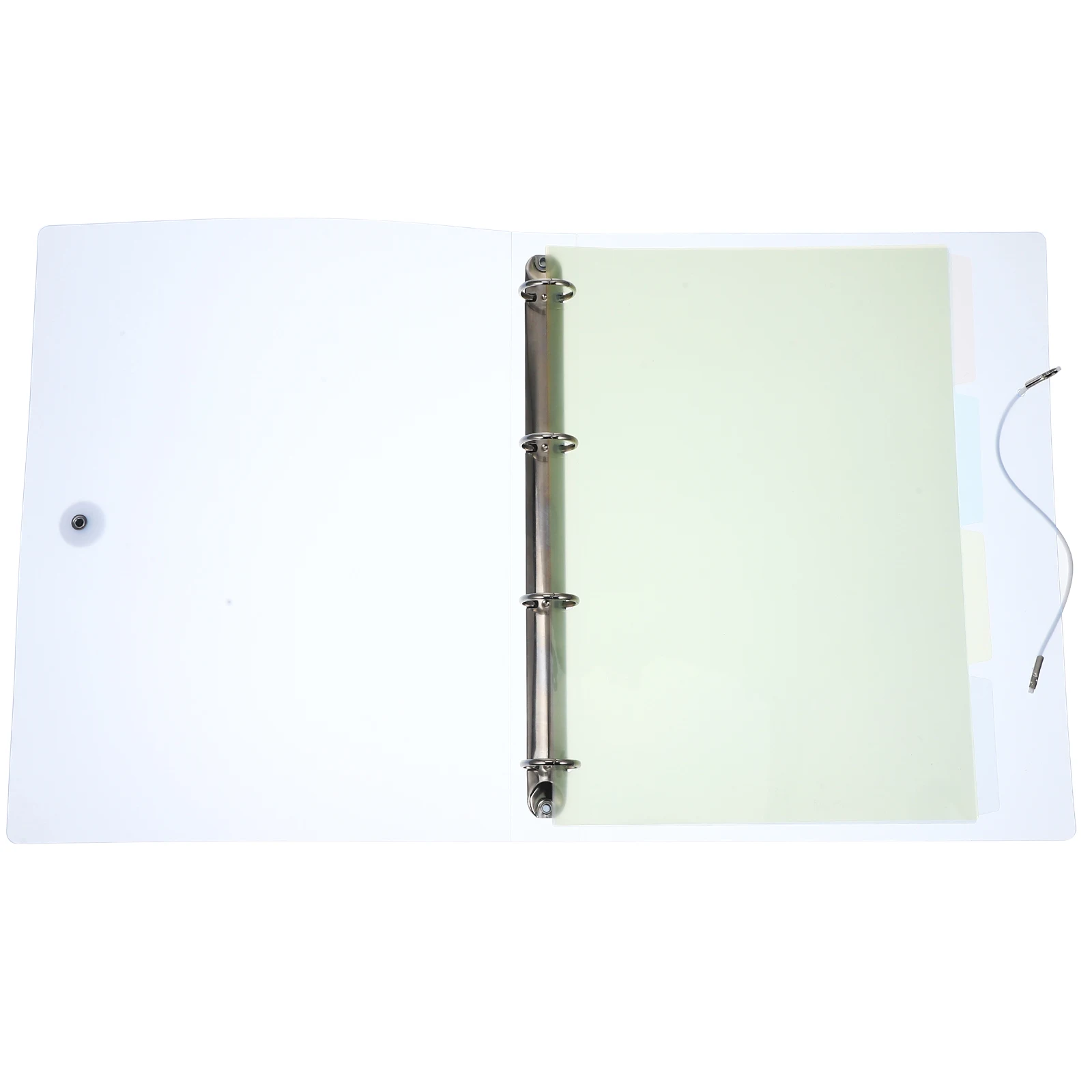 

4 Hole Plastic File Binder Covers Blue Document Folder Organizer Loose Leaf Notebook Shell Storage Files Contract Folder